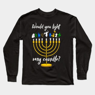 Broadway Menorah Long Sleeve T-Shirt